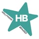 Turquoise Star on White Turquoise Star on White
